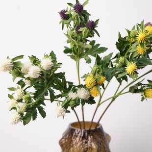 高品质迷你刺芹仿真植物家居装饰道具花朵插花花艺成品装饰品假花