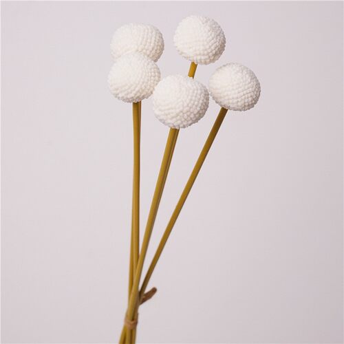 仿真花5枝扎黄金球干花束假花摆设装饰摆件花客厅花艺插花
