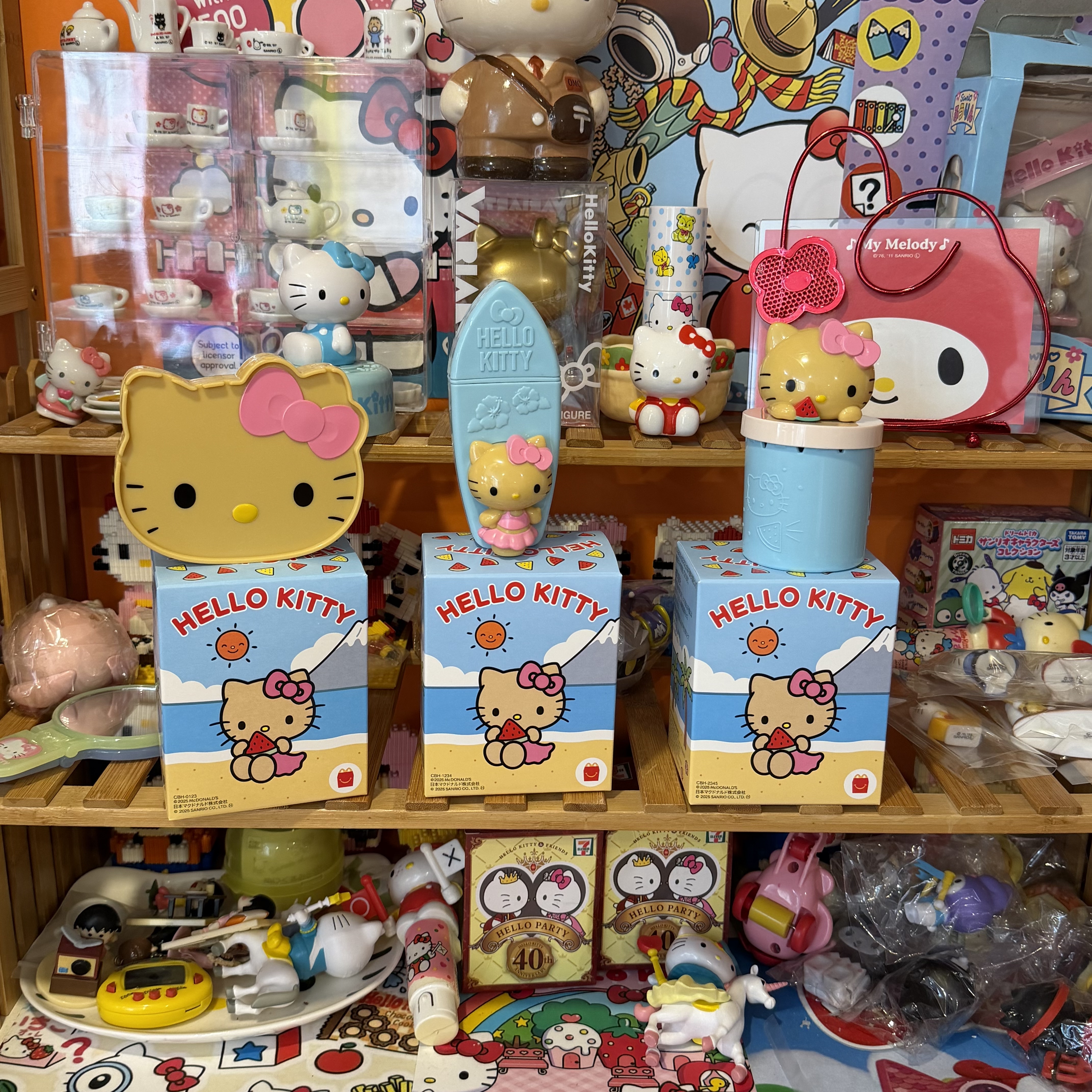 Hello Kitty中古绝版 日本麦当劳限定黑皮 全新带原包装盒