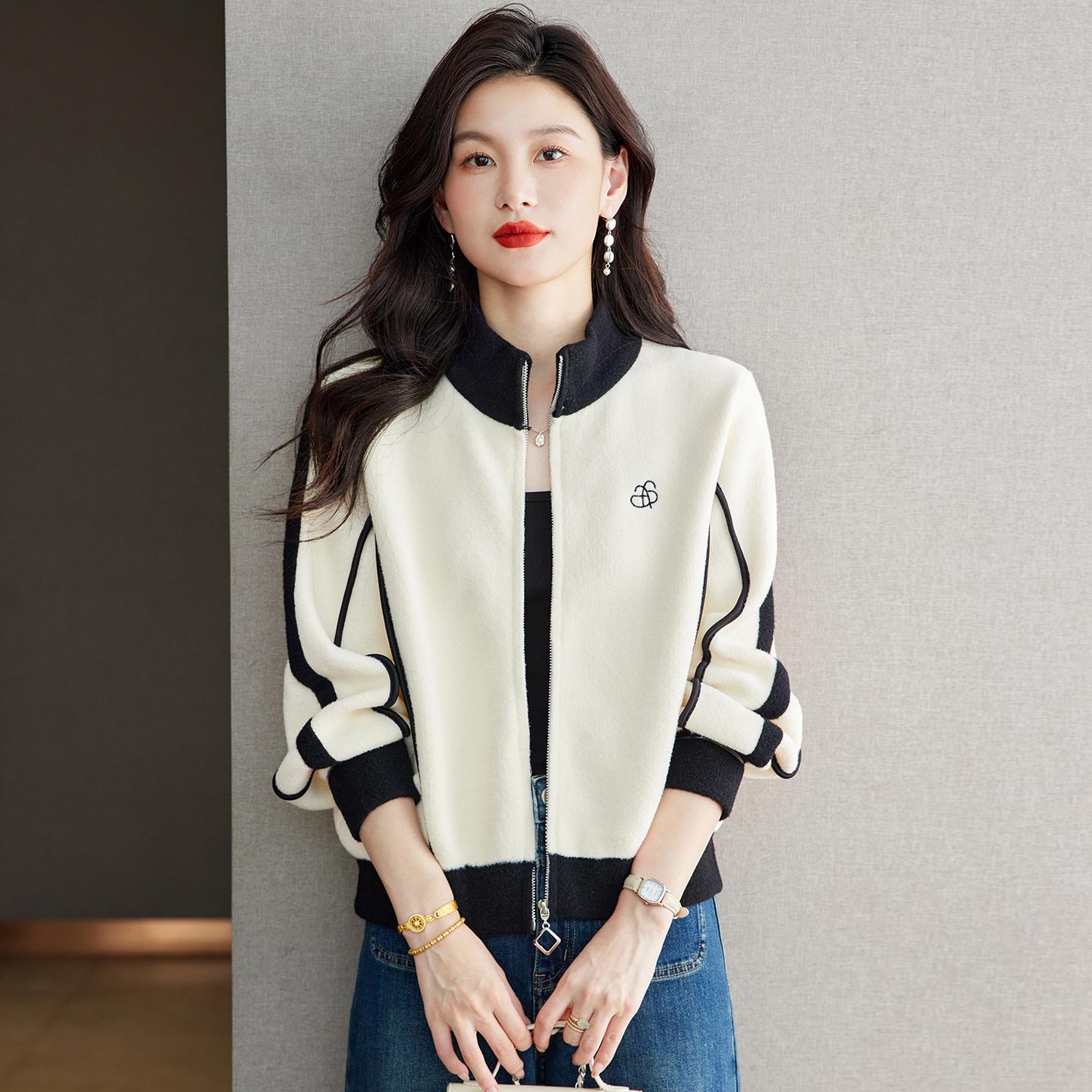 棒球服外套女春秋装2025新款今年流行爆款上衣高级感时尚气质开衫