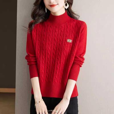 秋冬针织毛衣女2025新款超好看女装短款内搭上衣秋季半高领打底衫