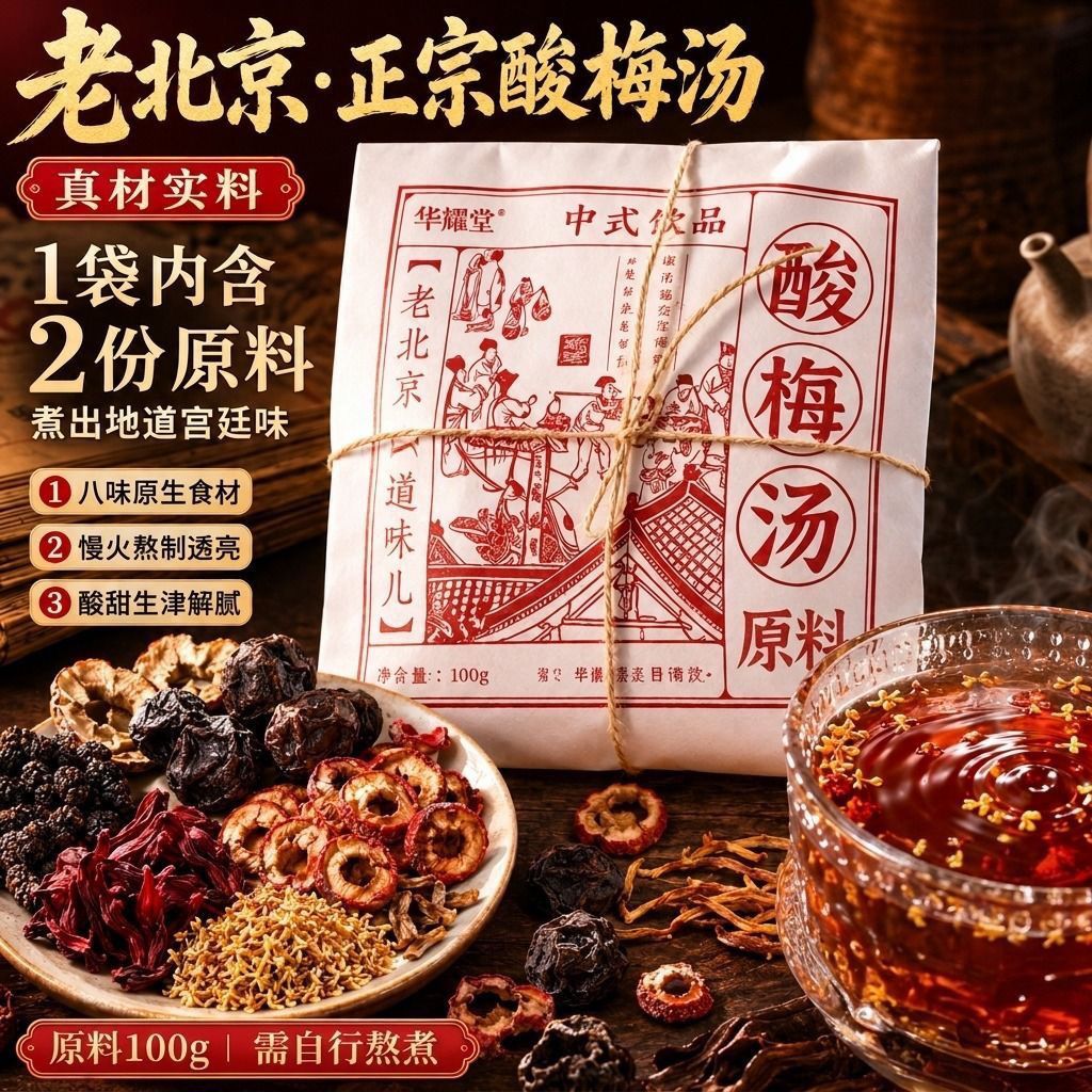老北京桂花酸梅汤原料包熬煮