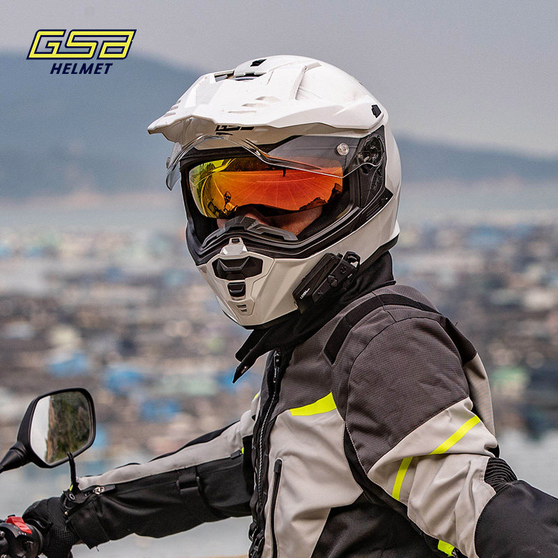 GSB拉力盔双镜片款式四季通用