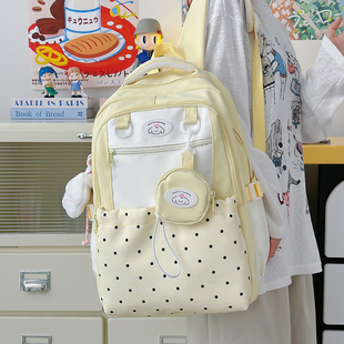 星星初中女生高中学生大容量高颜值背包 可爱少女双肩包书包女韩版