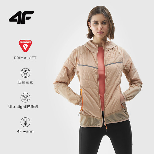4F户外棉服PrimaloftP棉登山外套