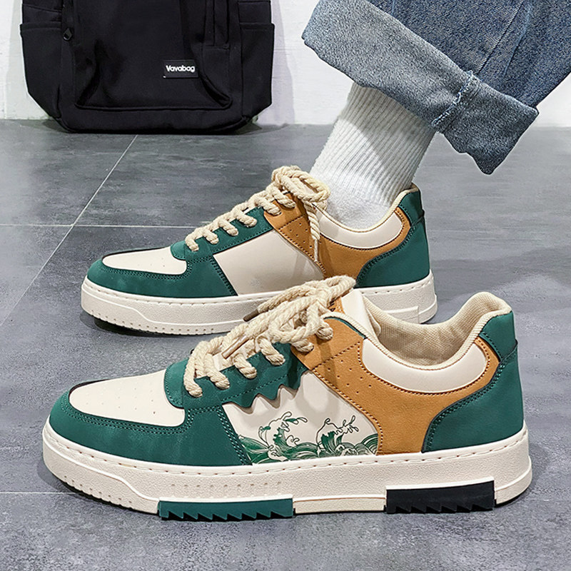 男鞋2026新款春季百搭休闲板鞋男士耐磨低帮德训鞋潮流运动休闲鞋
