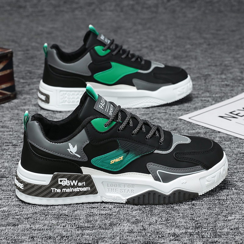 2025冬季新款男士拼色德训鞋