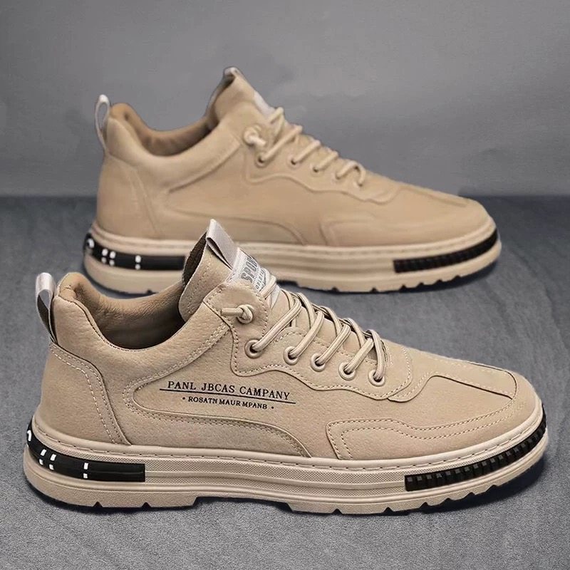 工装鞋男2025秋季新款工地工作上班鞋子防滑耐磨男鞋户外休闲板鞋,流行男鞋,时装靴,淘宝优惠券,粉丝福利购,淘宝优惠卷