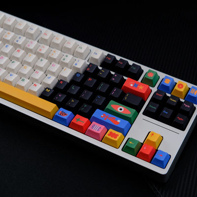 神婆GMK母题原厂键帽高度PBT五面热升华机械键盘客制化全套