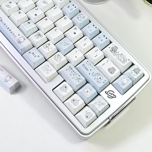 水色日记PBT热升华键帽现货