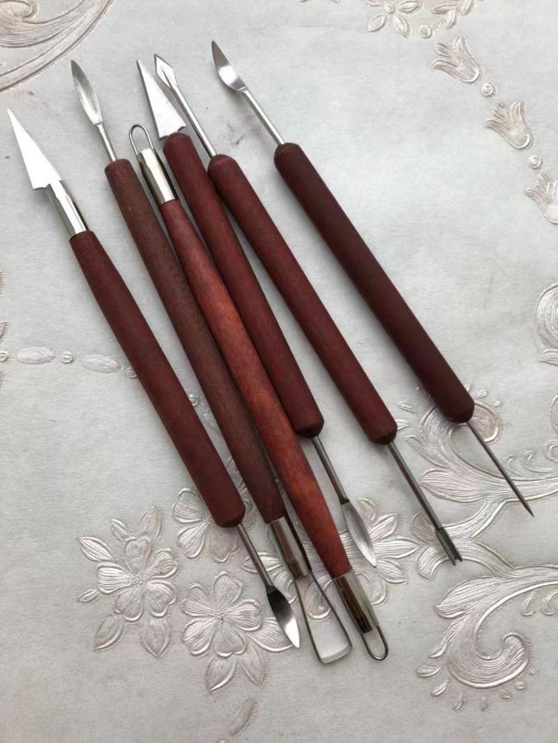 皮革沙发皮汽车座椅皮维修材料小工具6件套补漆尖头弯头刀具