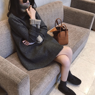 2025冬装新款韩版chic风小香风气质外套宽松加厚中长款羊毛呢大衣