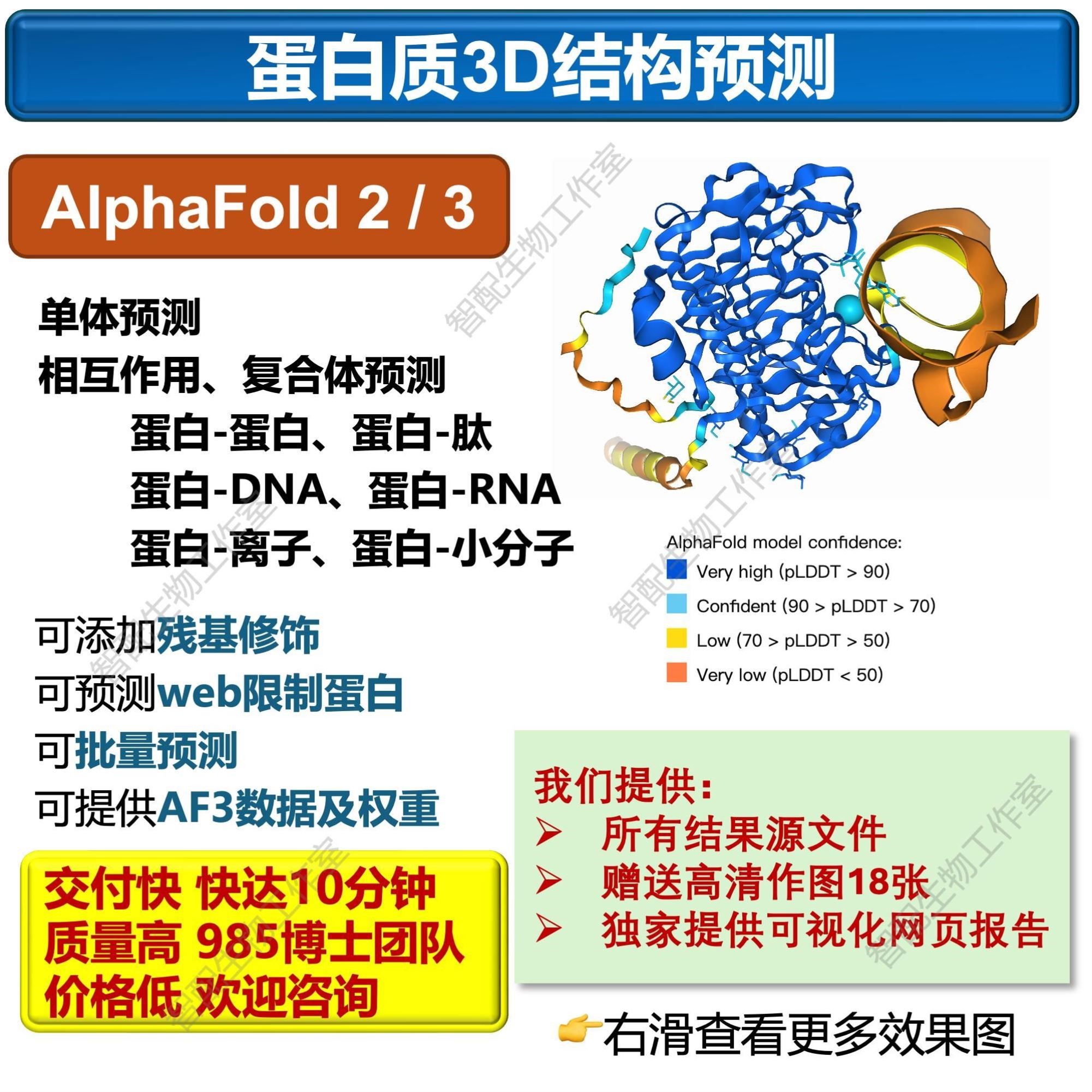 蛋白质3D结构预测/AlphaFold2&3服务/相互作用预测