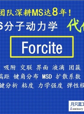 代做 分子动力学 materials studio 动力学模拟 MD模拟 Forcite
