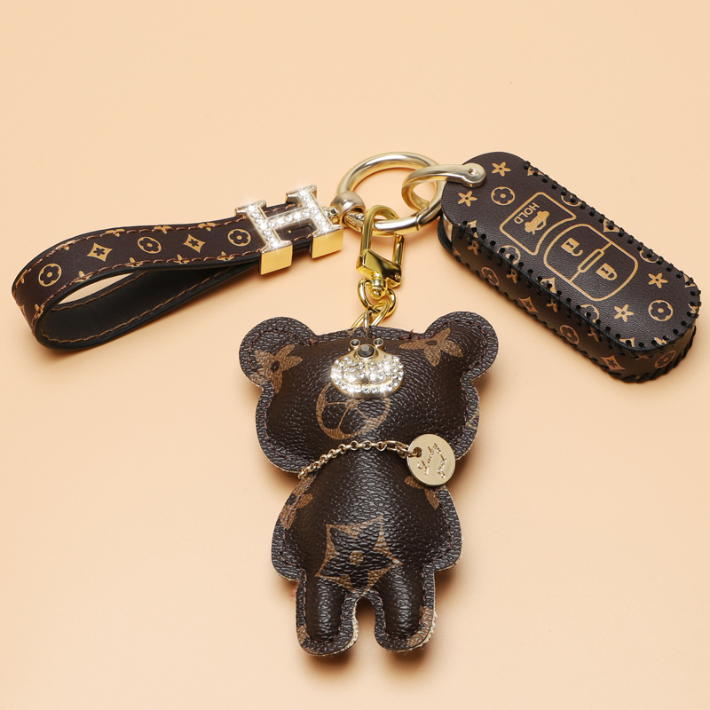 经典老花皮包 马自达车钥匙套专用 高档奢华