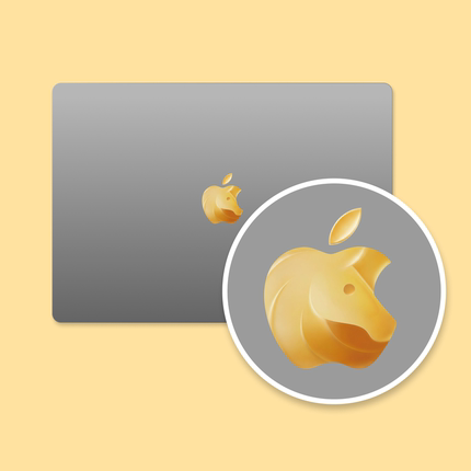 SkinAT适用2026 马年 MacBook Pro 14 Logo装饰贴 苹果标马元素贴 苹果笔记本Air15 局部贴纸 电脑个性创意贴