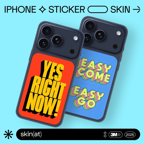 skinat态度标语iPhone字体背膜