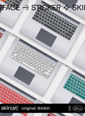 SkinAT 适用于微软创意键盘保护膜 Surface Laptop 8创意贴纸 Surface Pro 12键盘保护贴纸