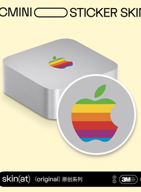 SKinAT适用于Mac Mini Logo贴 苹果AI电脑M4 Logo保护膜 2024款苹果Mini主机Loog创意贴膜 Mac Studio logo贴