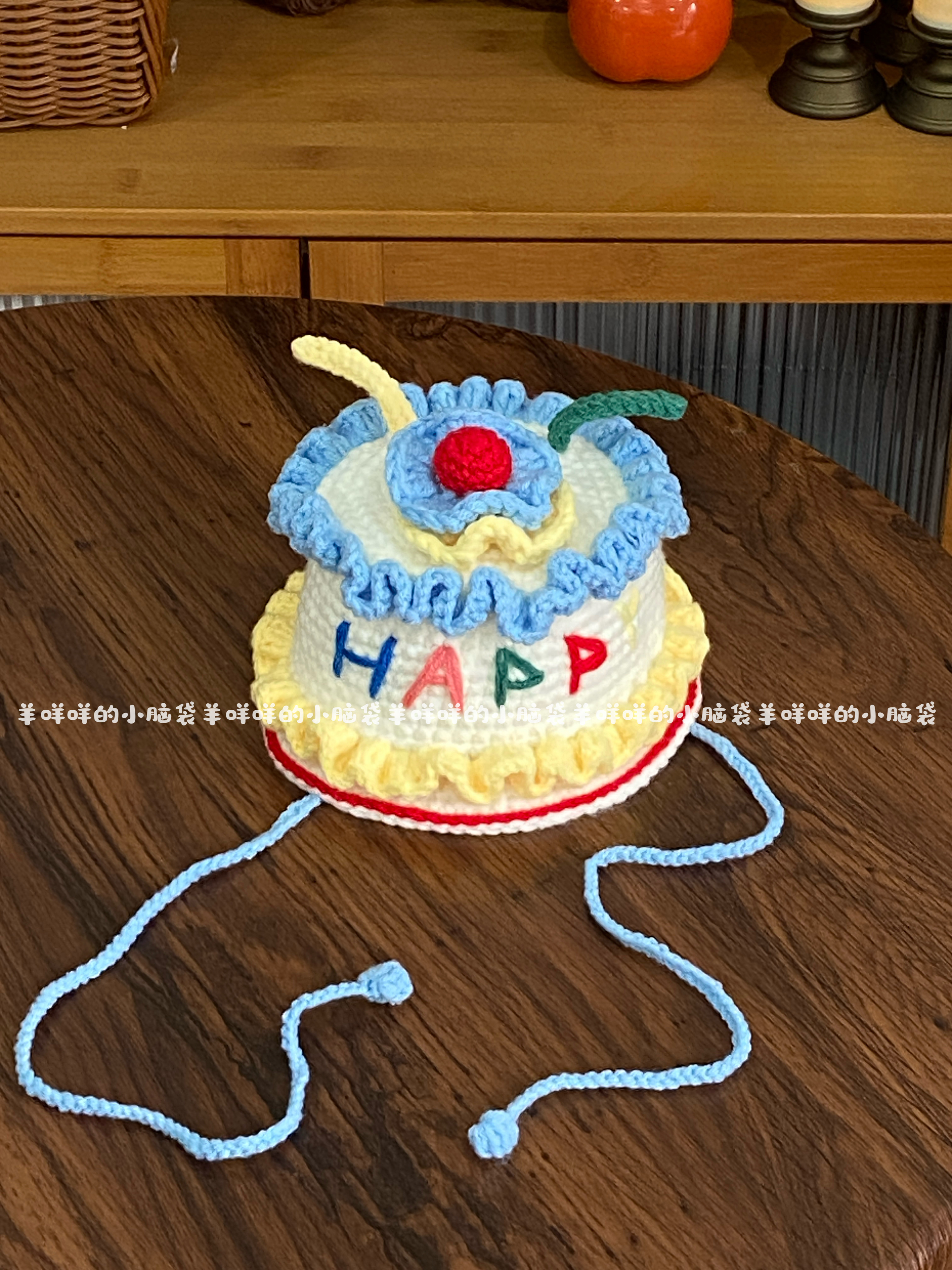 DIY生日帽吴磊同款创意甜美毛线手工编织材料包自制礼物可爱钩针,服饰配件/皮带/帽子/围巾,DIY编织材料包,淘宝优惠券,粉丝福利购,淘宝优惠卷