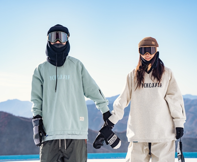 YOKOKAYA滑雪服保暖防风加绒下摆调节不粘雪滑雪卫衣