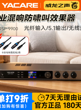 雅桥 DSP-9900 专业K歌效果器蓝牙前级功放音频处理防啸叫混响器