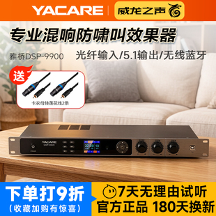 专业K歌效果器蓝牙前级功放音频处理防啸叫混响器 9900 雅桥 DSP