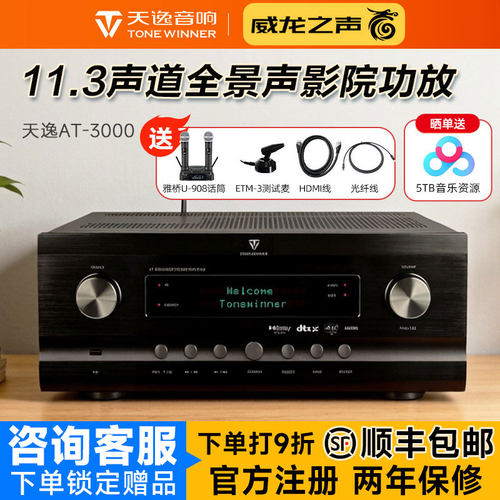 天逸AT-3000旗舰级家庭影院功放