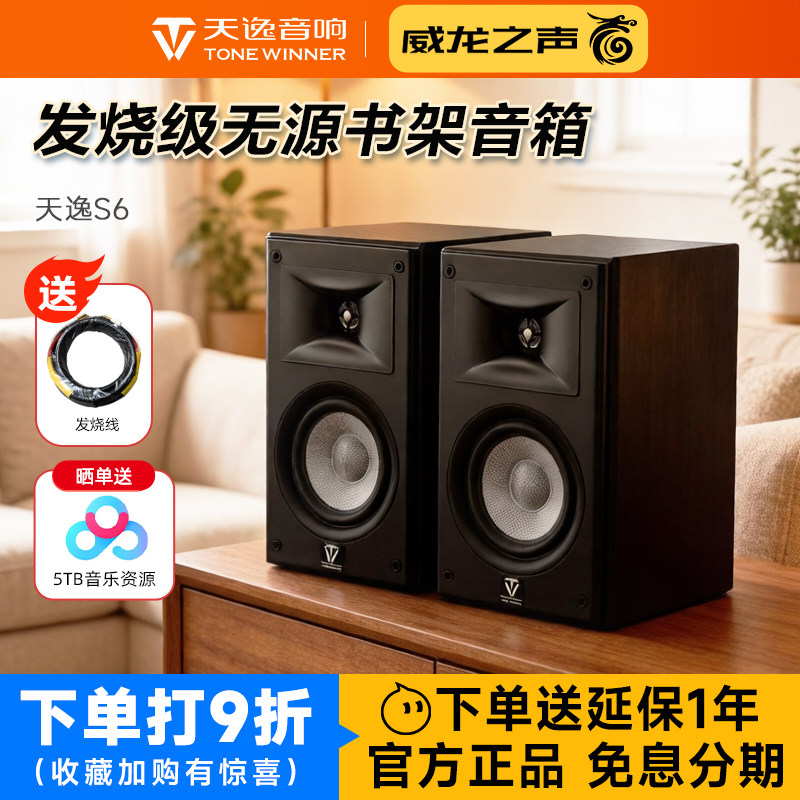 Winner/天逸 童笛S6发烧号角音箱家用HIFI高保真桌面无源音响