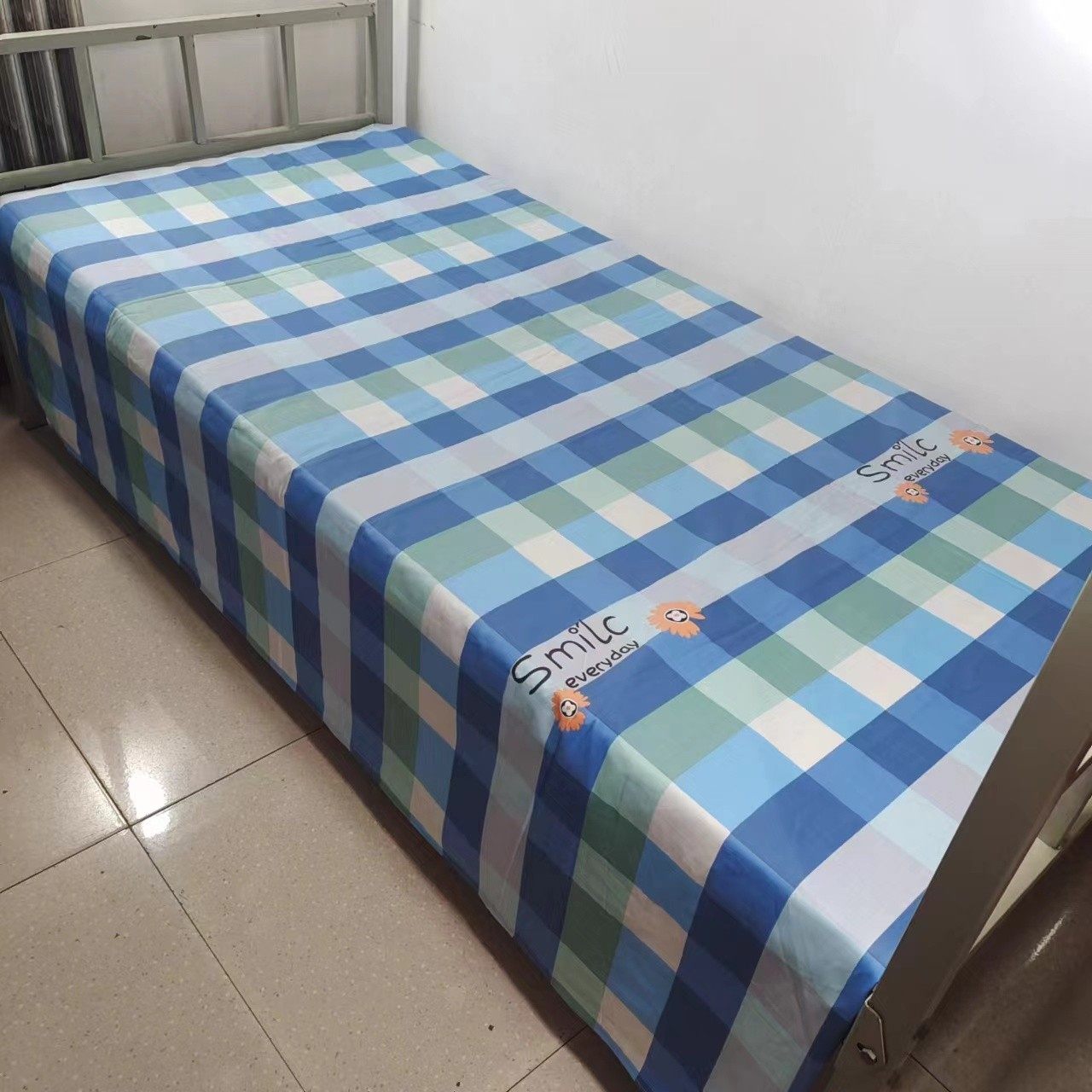 全棉斜纹 单人床单三件套学生宿舍被罩养老院被套绿兰绿兰褥单3件,床上用品,床单,淘宝优惠券,粉丝福利购,淘宝优惠卷