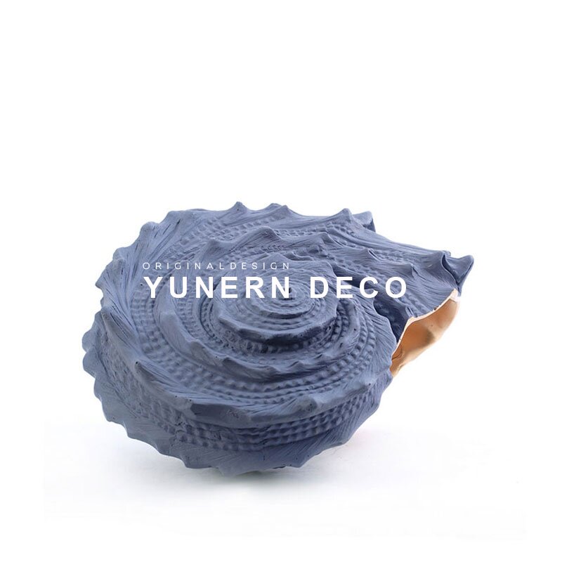 简约现代轻奢样板房间软装饰品家居摆件抽象海螺售楼处玄关柜摆设