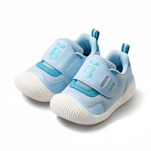 巴布豆宝宝学步鞋冬季新款儿童鞋婴儿鞋子软底棉鞋女童童鞋机能鞋