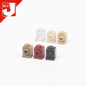 益智启蒙小颗粒积木机甲MOC配件 兼容国产4070零件 方正2孔凹1孔