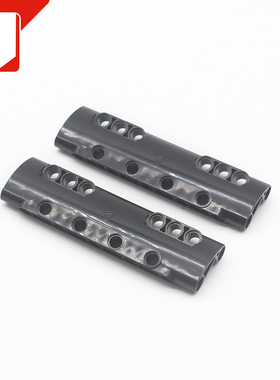 益智启蒙小颗粒积木DIY零配件 兼容11954 3x11x2弧形科技面板19孔