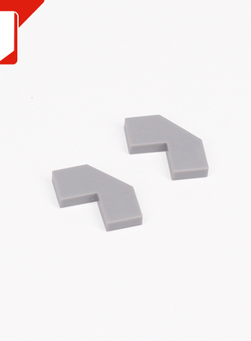 儿童启蒙益智小颗粒积木DIY 兼容27263表层零配件 直角光面板45度