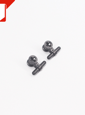 益智小颗粒积木散件兼容国产 2通压缩空气链接件99021轴套带T型管