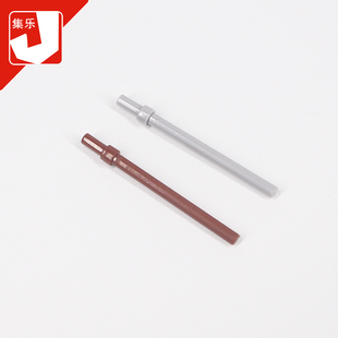 儿童益智 小颗粒积木配件 兼容63965零件 6单位长圆棒带截断 棍棒