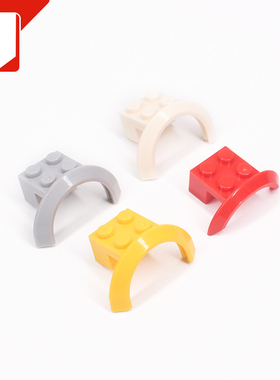 益智小颗粒积木配件兼容50745 98282零件2x2半圆中短车轮眉边挡泥