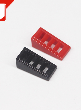 儿童启蒙玩具散装 小颗粒积木拼装兼容61409零件 1x2x2/3栅格斜面