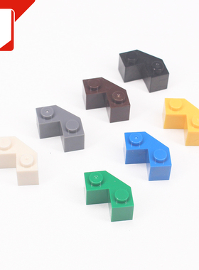 儿童益智启蒙小颗粒积木 兼容87620零配件建筑城堡塔楼 2x2砖45度