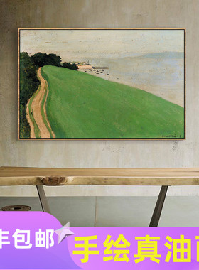 印象风景立体治愈系手工油画