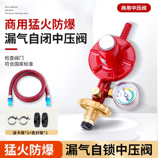 煤气罐高压减压阀国标防爆燃气安全阀液化气中压阀猛火灶工业通用