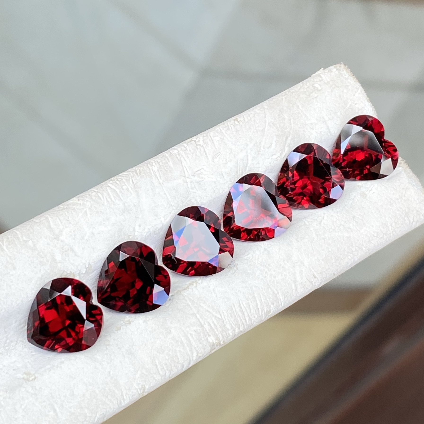 酒红红色天然石榴石心形戒面 10x10mm裸石颜色浓郁艳丽 莫桑比克,珠宝/钻石/翡翠,裸石,淘宝优惠券,粉丝福利购,淘宝优惠卷