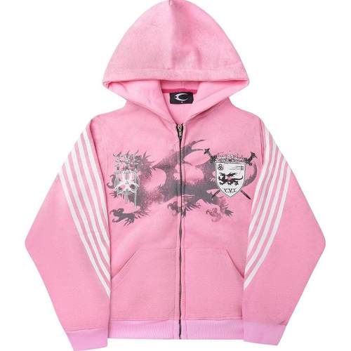 BlueSky休闲美式圆领短宽松卫衣