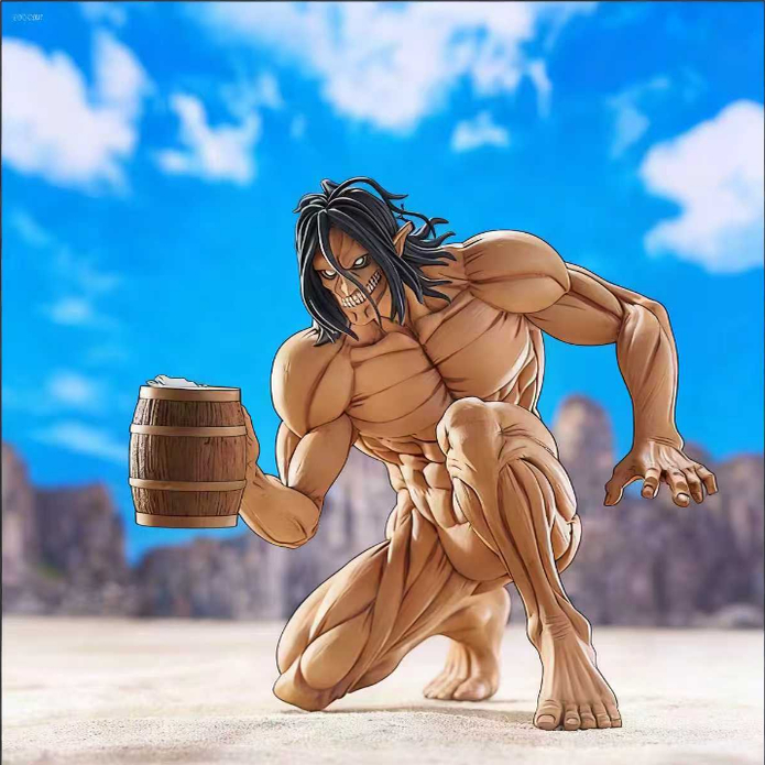 进击的巨人艾伦关节可动手办惊奇山口铠之巨人始祖人偶模型玩具