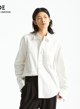 Organic Emotion长袖衬衫解构拉链金属扣无性别外套 OE原始情绪