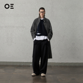 立领双面穿水洗长款 EMOTION ORGANIC 风衣牛仔大衣OE 明星同款