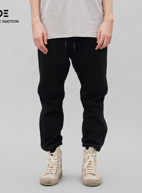 Organic Emotion束脚裤休闲运动工装宽松侧面排扣长裤 OE原始情绪