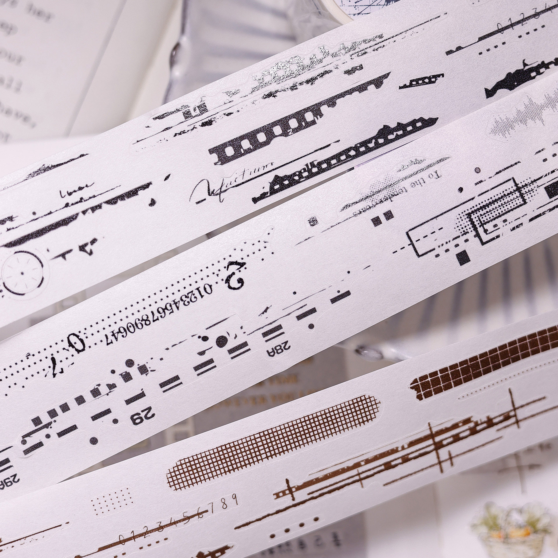 小白家文创盐铺时过留痕轻复古盐系百搭打底和纸pet切模手帐胶带,文具电教/文化用品/商务用品,和纸胶带,淘宝优惠券,粉丝福利购,淘宝优惠卷