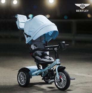 【官方】宾利Bentley婴幼儿童三轮车宝宝多功能手推车玩具脚踏车